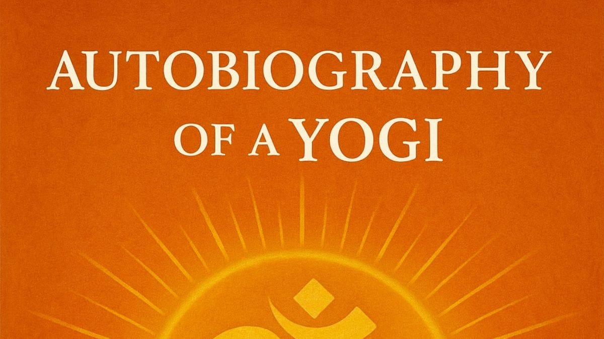 Autobiography of a Yogi by Paramahansa Yogananda conceptual book cover