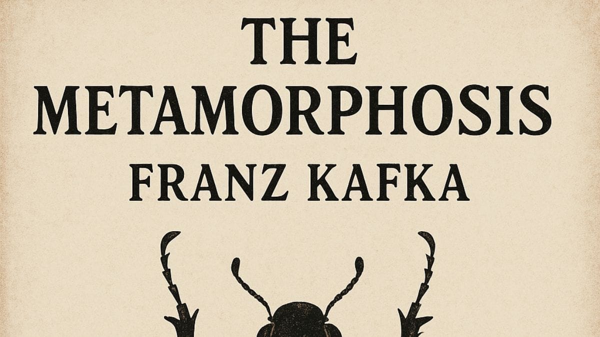 The Metamorphosis by Franz Kafka conceptual book cover