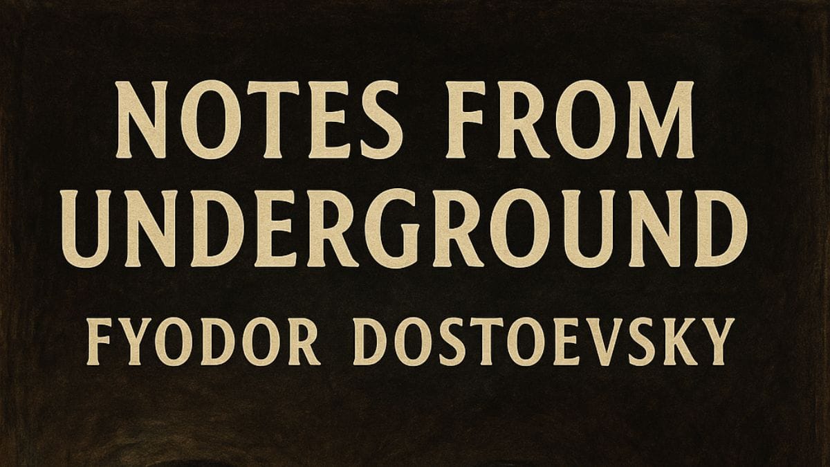 Notes from Underground by Fyodor Dostoevsky conceptual book cover