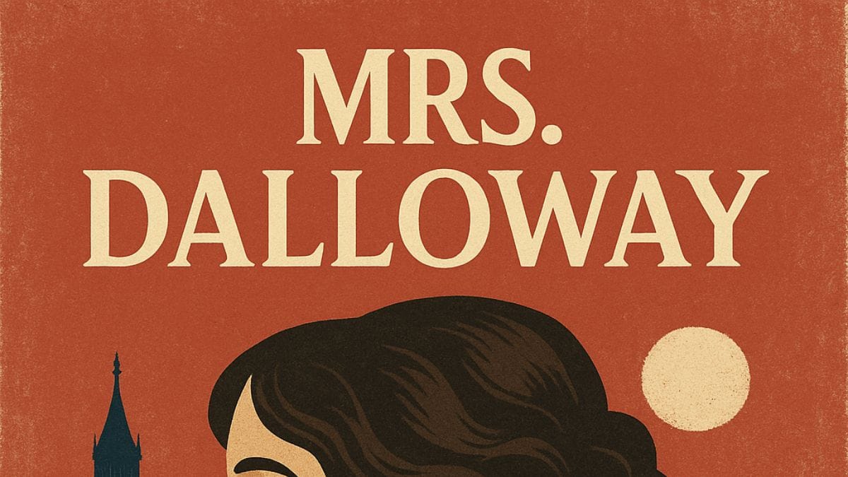 Mrs Dalloway by Virginia Woolf conceptual book cover