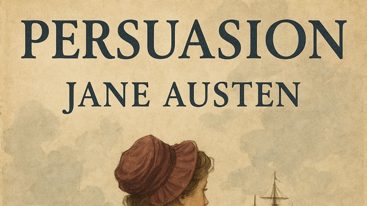 Persuasion by Jane Austen conceptual book cover
