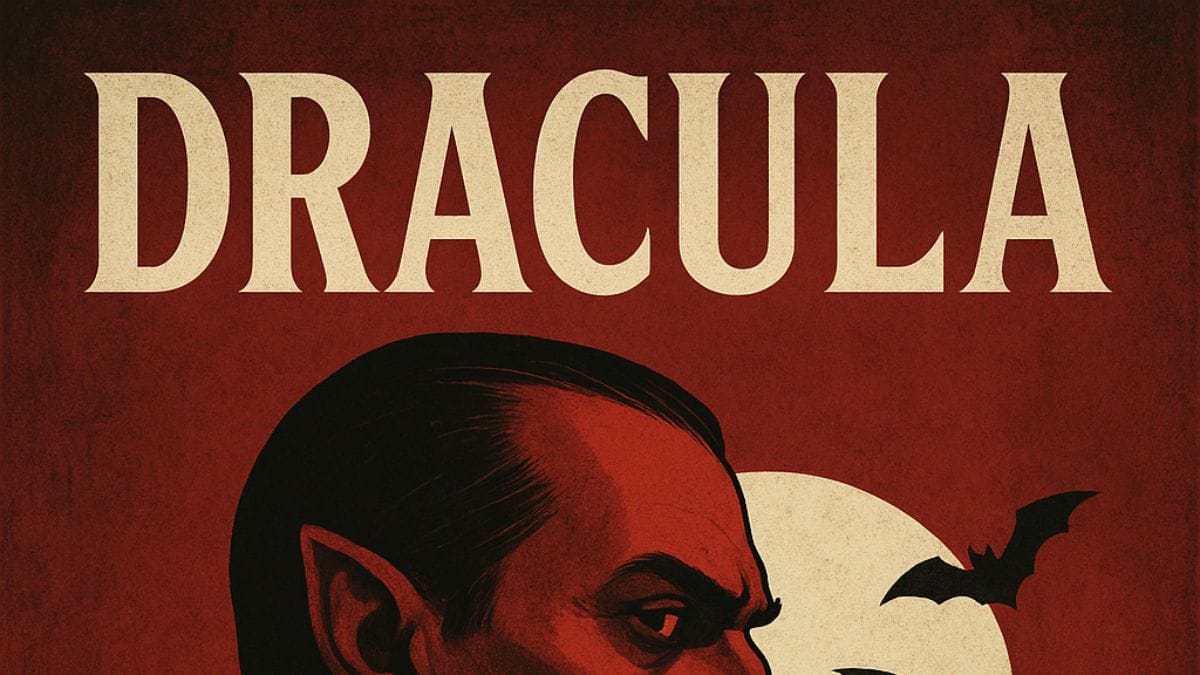 Dracula by Bram Stoker conceptual book cover