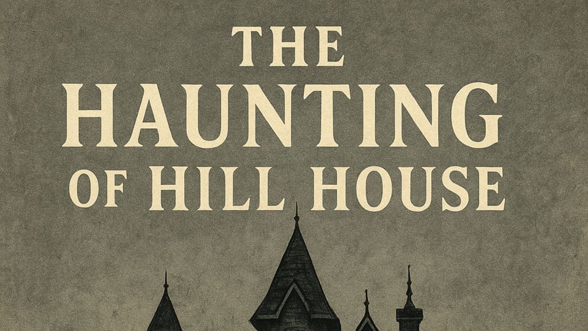 The Haunting of Hill House by Shirley Jackson conceptual book cover