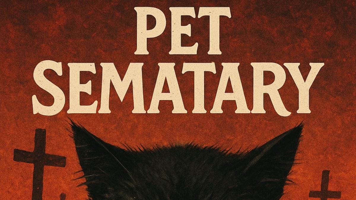 Pet Sematary by Stephen King conceptual book cover
