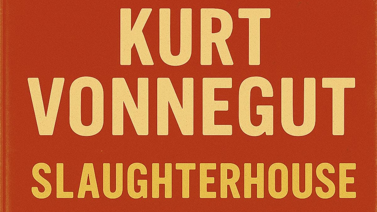 Slaughterhouse-Five by Kurt Vonnegut conceptual book cover