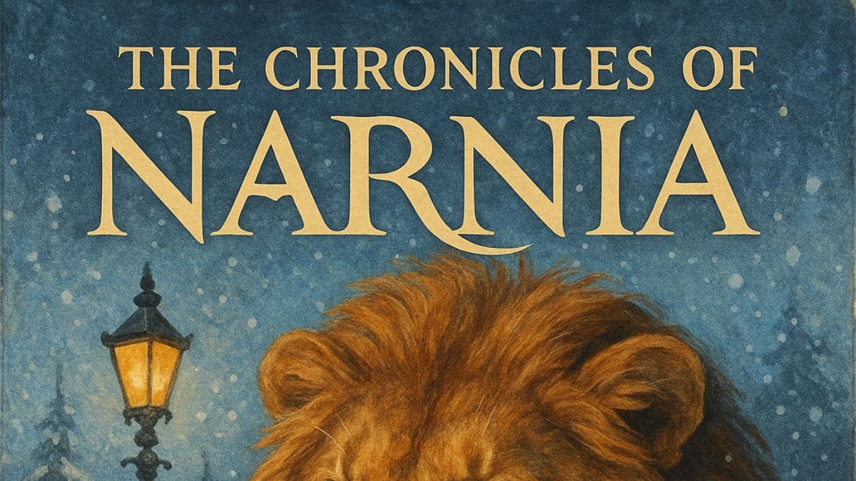 The Chronicles of Narnia: The Lion, the Witch and the Wardrobe by C.S. Lewis conceptual book cover