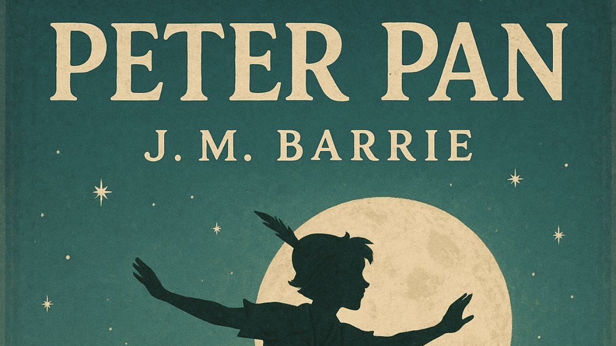 Peter Pan by J.M. Barrie conceptual book cover