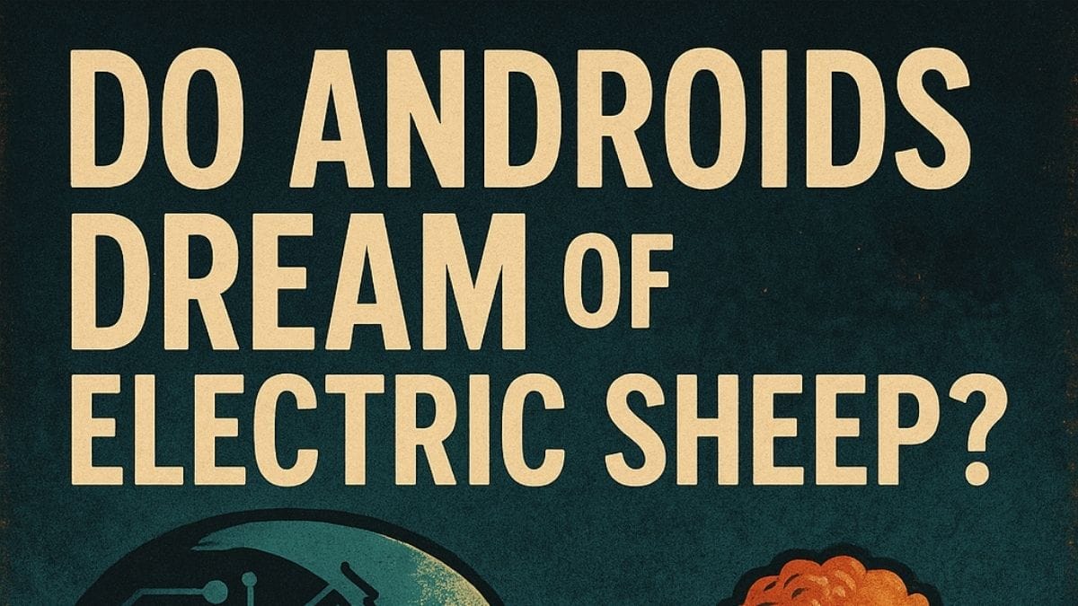 Do Androids Dream of Electric Sheep? by Philip K. Dick conceptual book cover