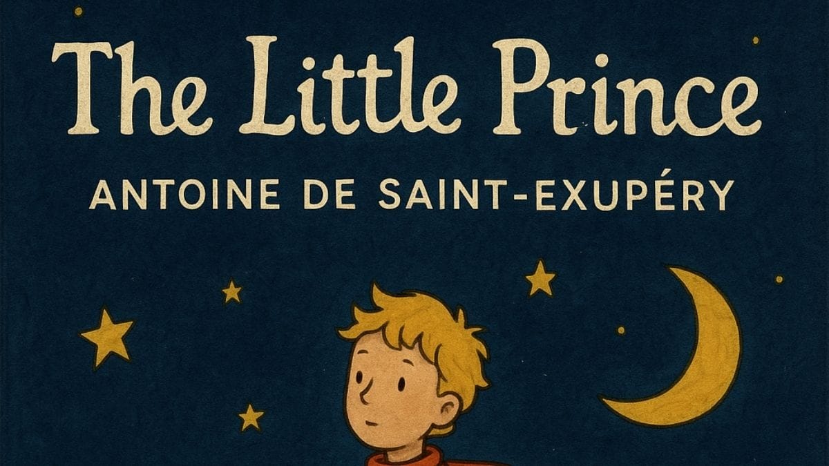 The Little Prince by Antoine de Saint-Exupéry conceptual book cover