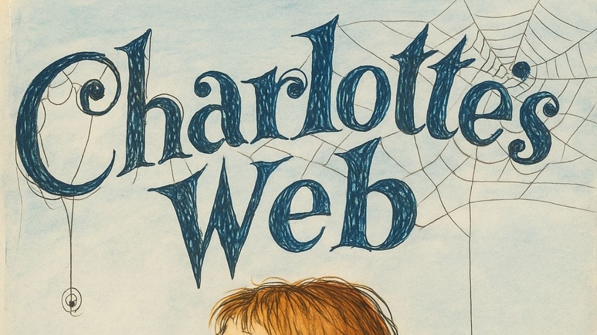 Charlotte’s Web by E.B. White conceptual book cover