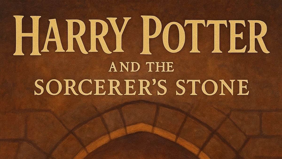 Harry Potter and the Sorcerer’s Stone by J.K. Rowling conceptual book cover