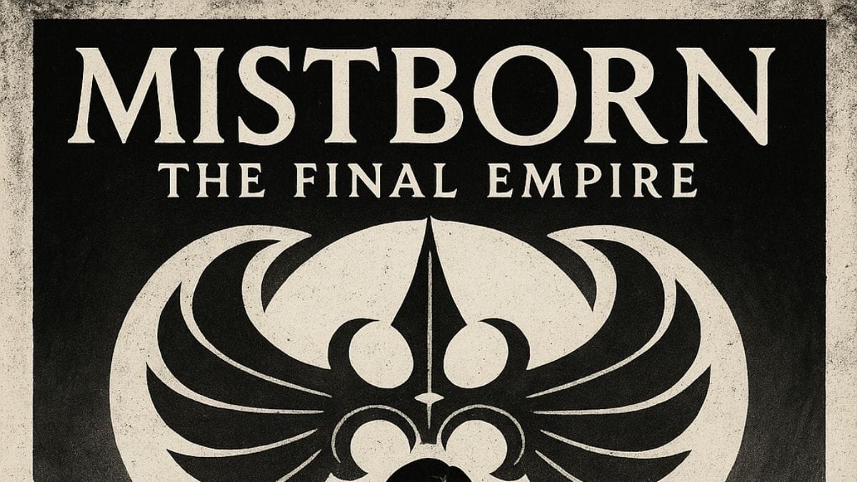 Mistborn: The Final Empire by Brandon Sanderson conceptual book cover
