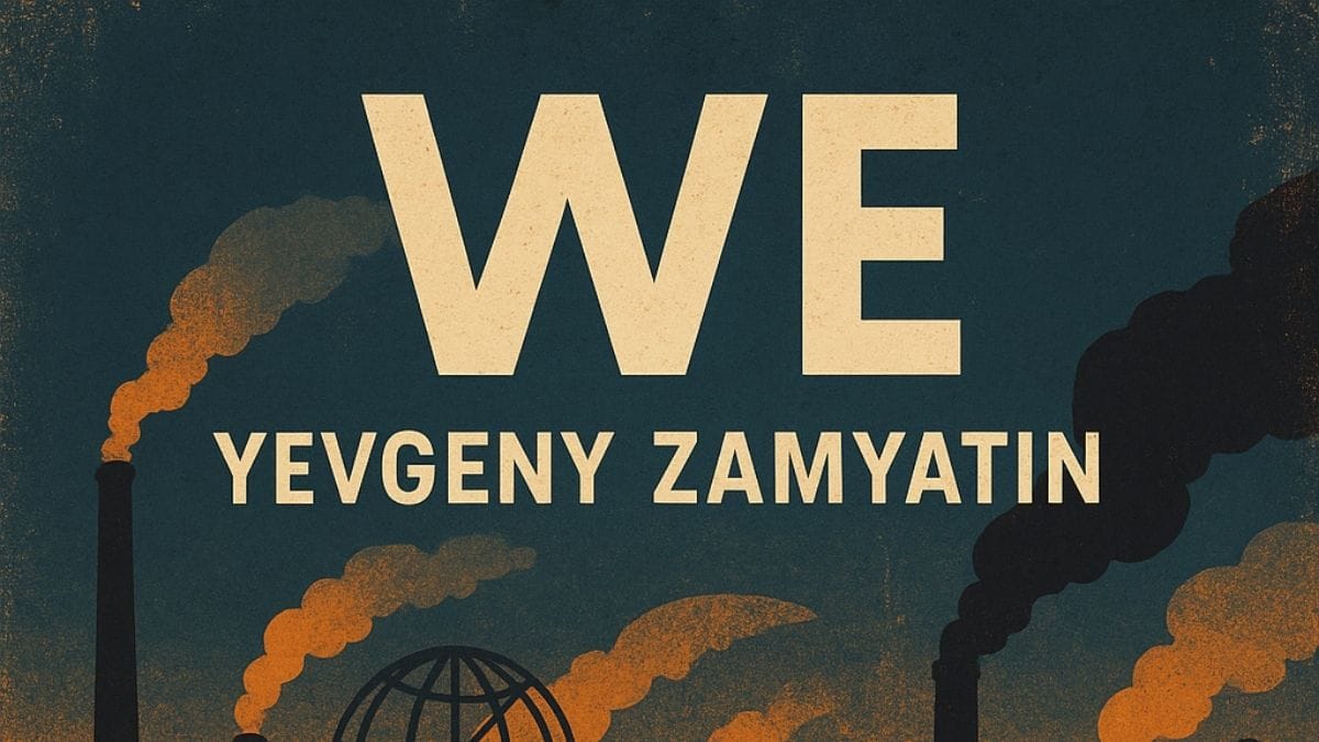 We by Yevgeny Zamyatin conceptual book cover