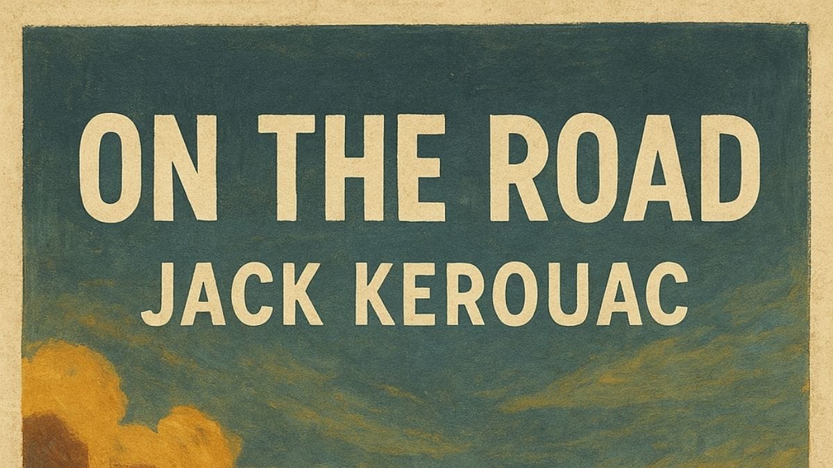 On the Road by Jack Kerouac conceptual book cover