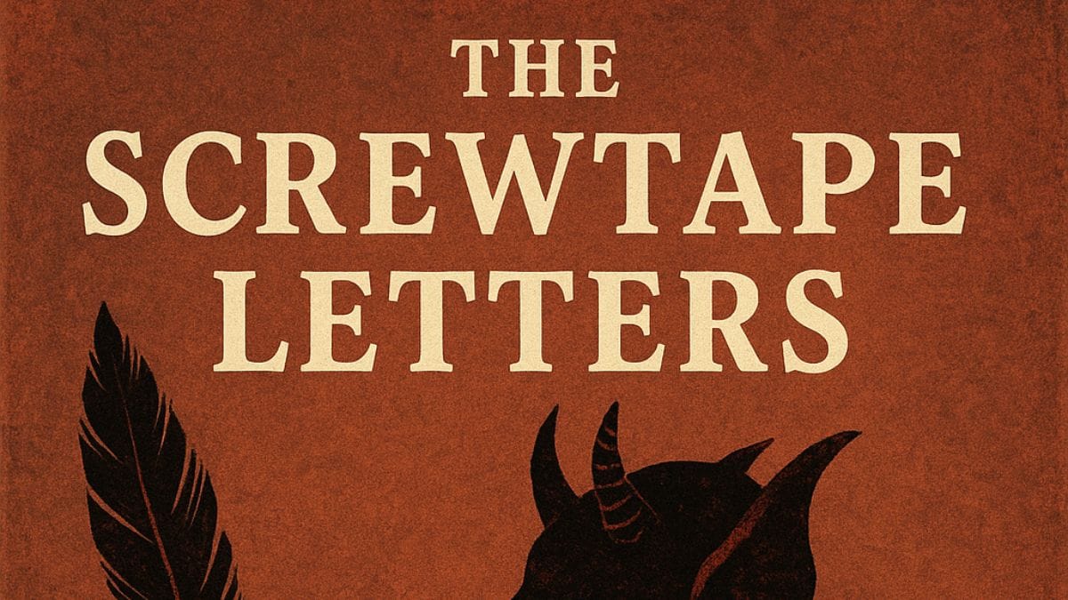 The Screwtape Letters by C.S. Lewis conceptual book cover