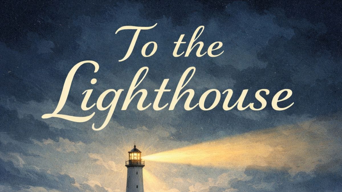 To the Lighthouse by Virginia Woolf conceptual book cover