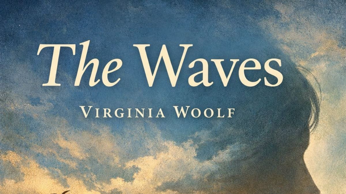 The Waves by Virginia Woolf conceptual book cover