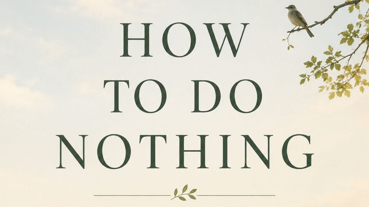 How to Do Nothing by Jenny Odell conceptual book cover