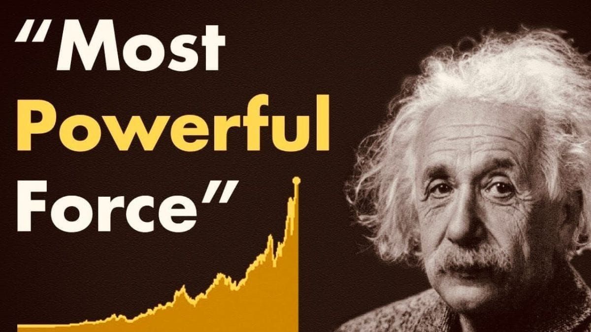 image of einstein and quoted text "most powerful force"