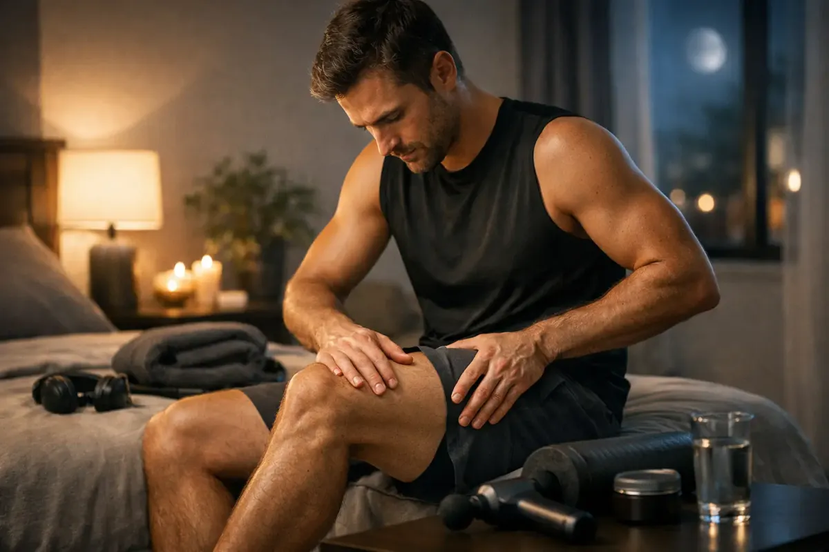 Rutina nocturna para recuperación muscular eficaz