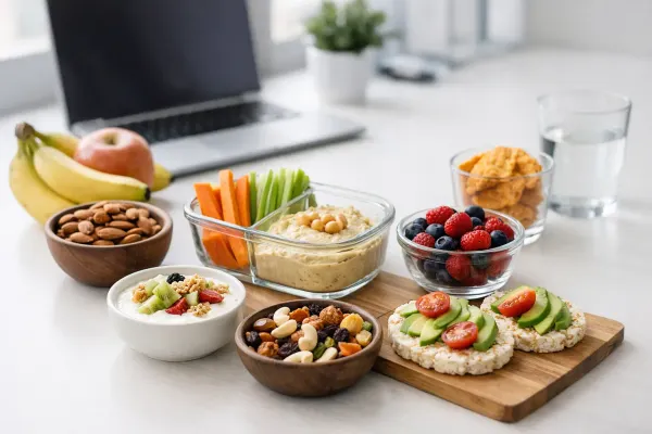 11 snacks saludables para oficina que sí ayudan