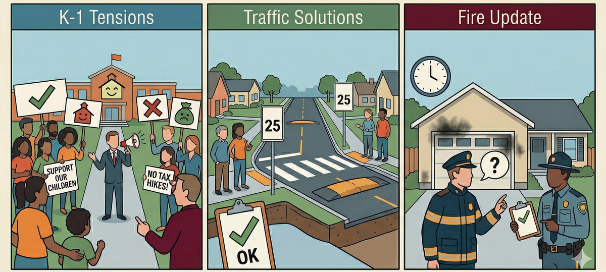 K-1 Tensions, Traffic Solutions, and a Fire Investigation Update