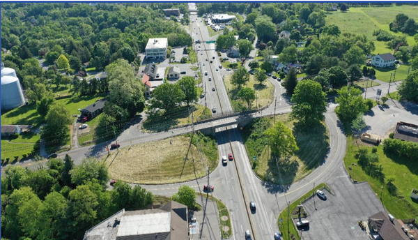 Picture of the interchange from the Draft Plan Study