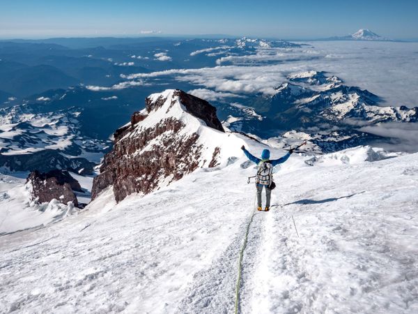 Summiting Mount Rainier