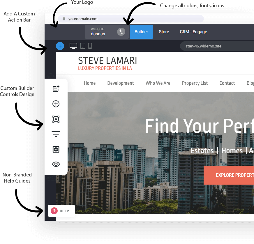 Simvoly page builder screenshot