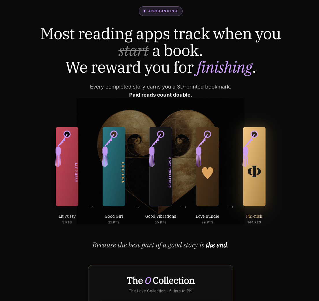 We're Rewarding You for Finishing. (Finally.)