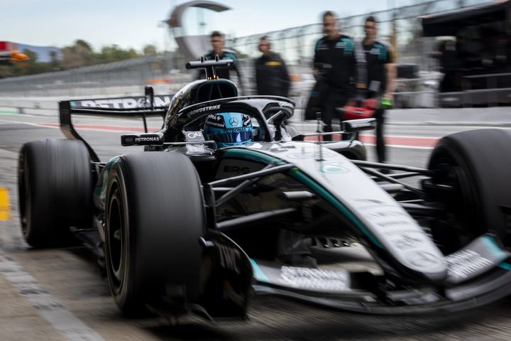 Formula One - Mercedes-AMG PETRONAS F1 Team, Barcelona Testing 2026. George Russell