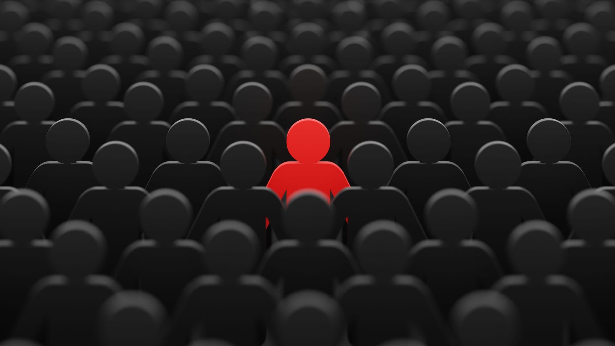 How to Sell More Roofs: Graphic of a person highlighted in a crowd