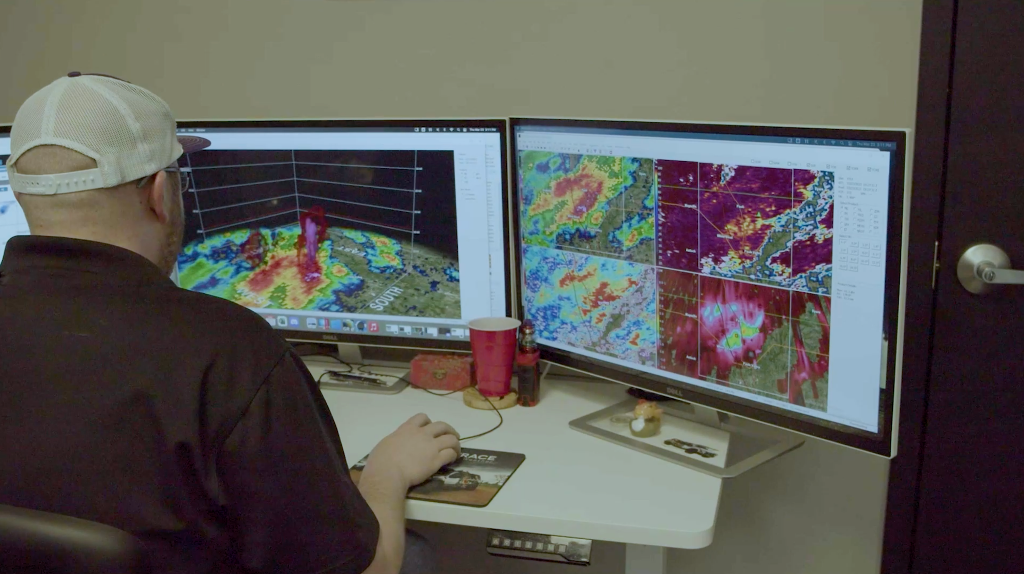 Image of Meteorologist mapping storms for The Best Hail Tracking App for Roofers