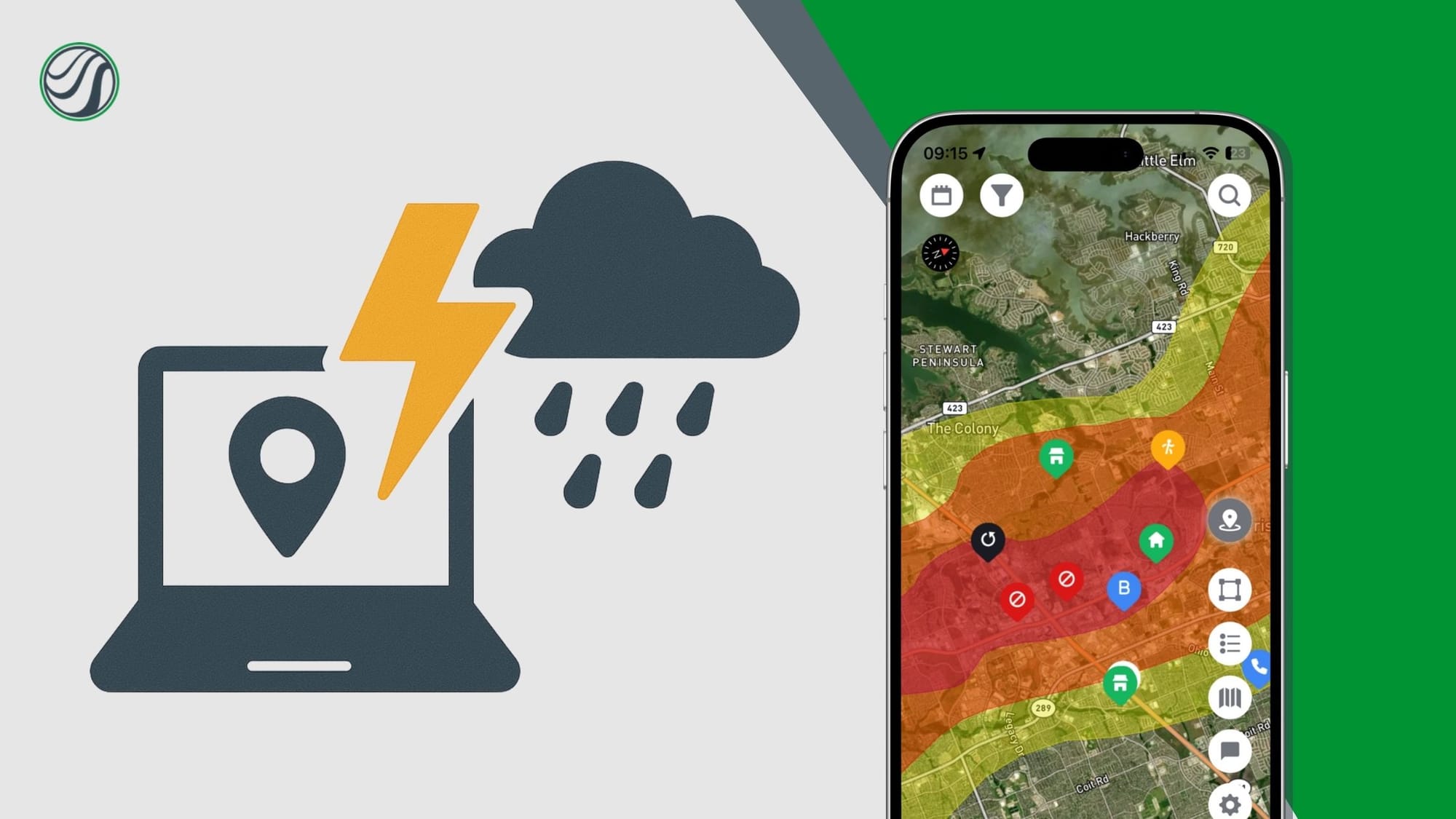 image of Digital Roofing Tools to track storms