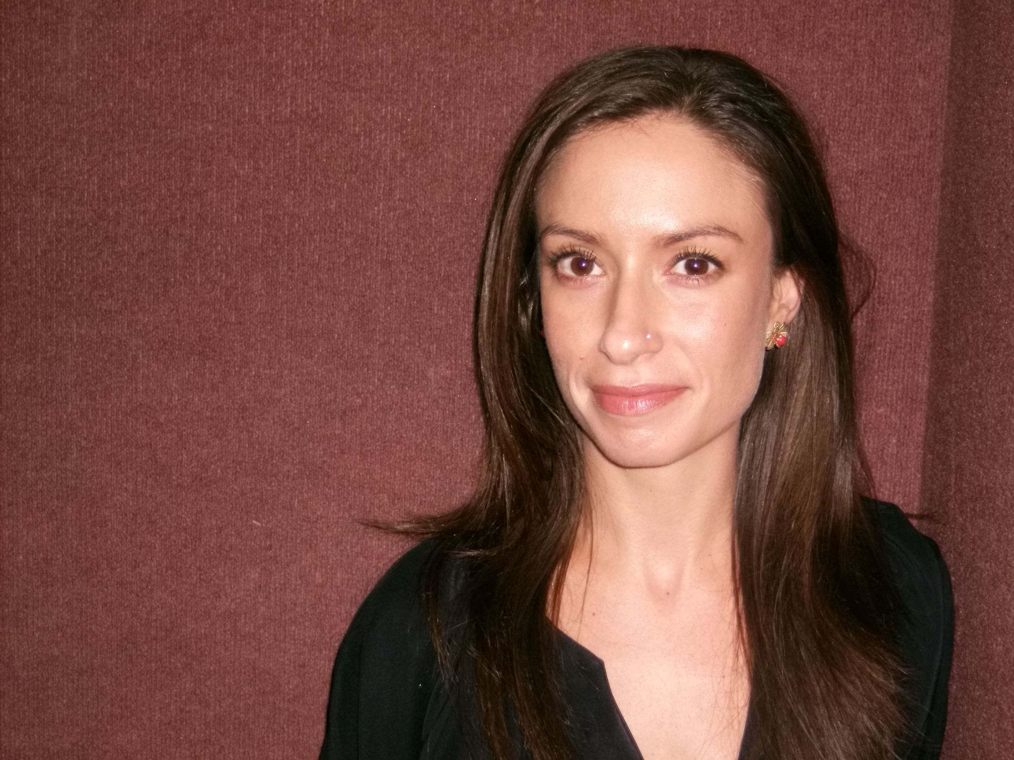 Alyson Lyon in elevator