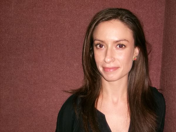 Alyson Lyon in elevator