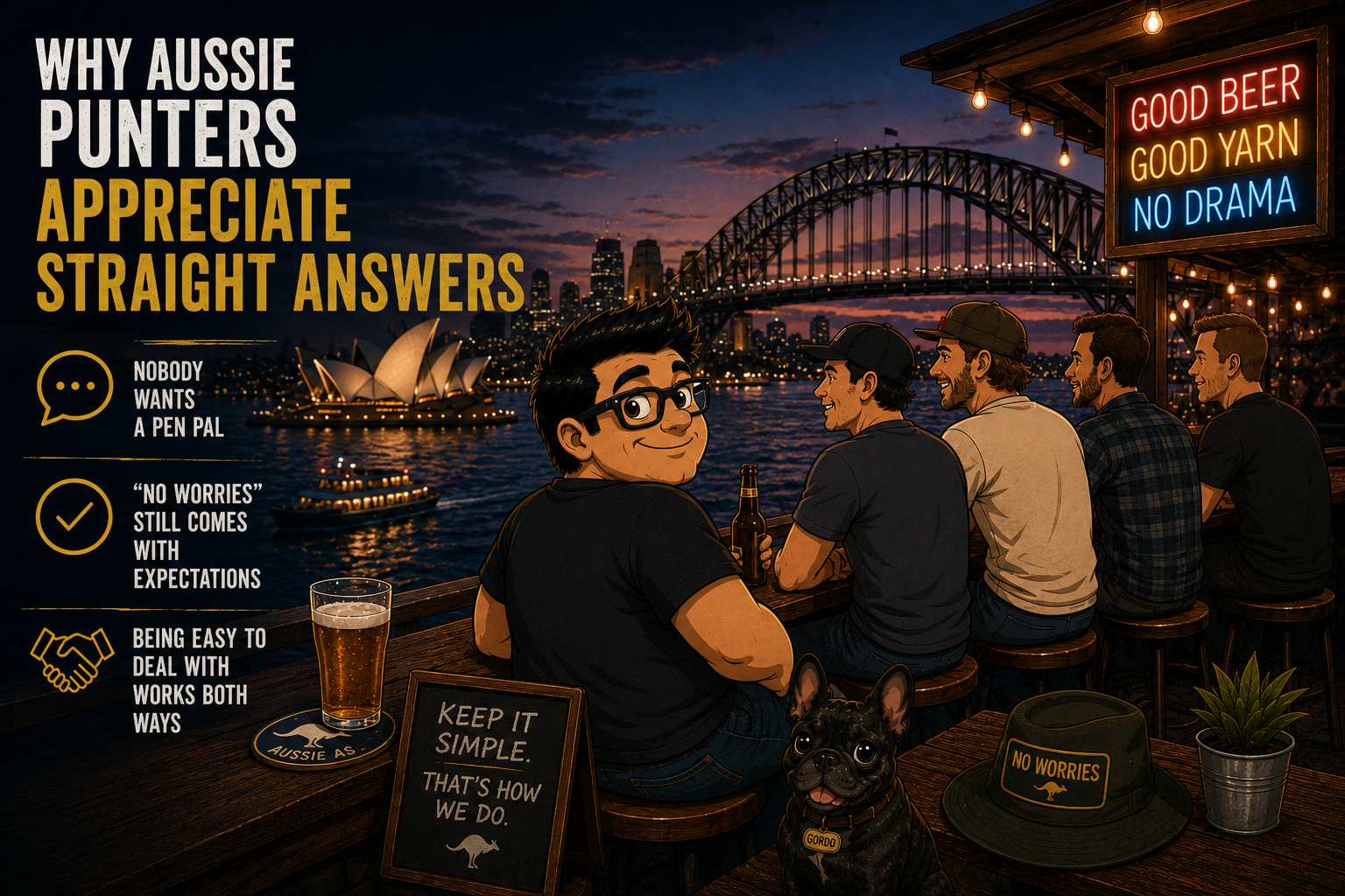 Why Aussie Punters Appreciate Straight Answers