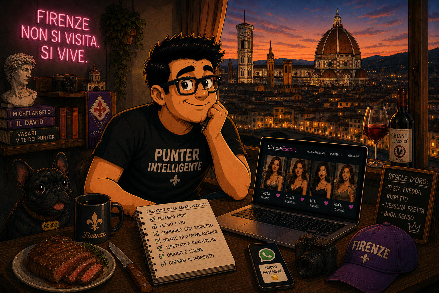 Escort a Firenze: il Rinascimento è bellissimo. Ma non si vive di solo Michelangelo.