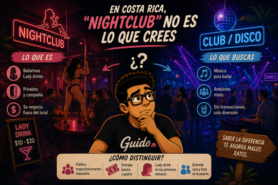 "Nightclub" no significa lo que tú crees: el error de idioma que confunde a todo el mundo en Costa Rica