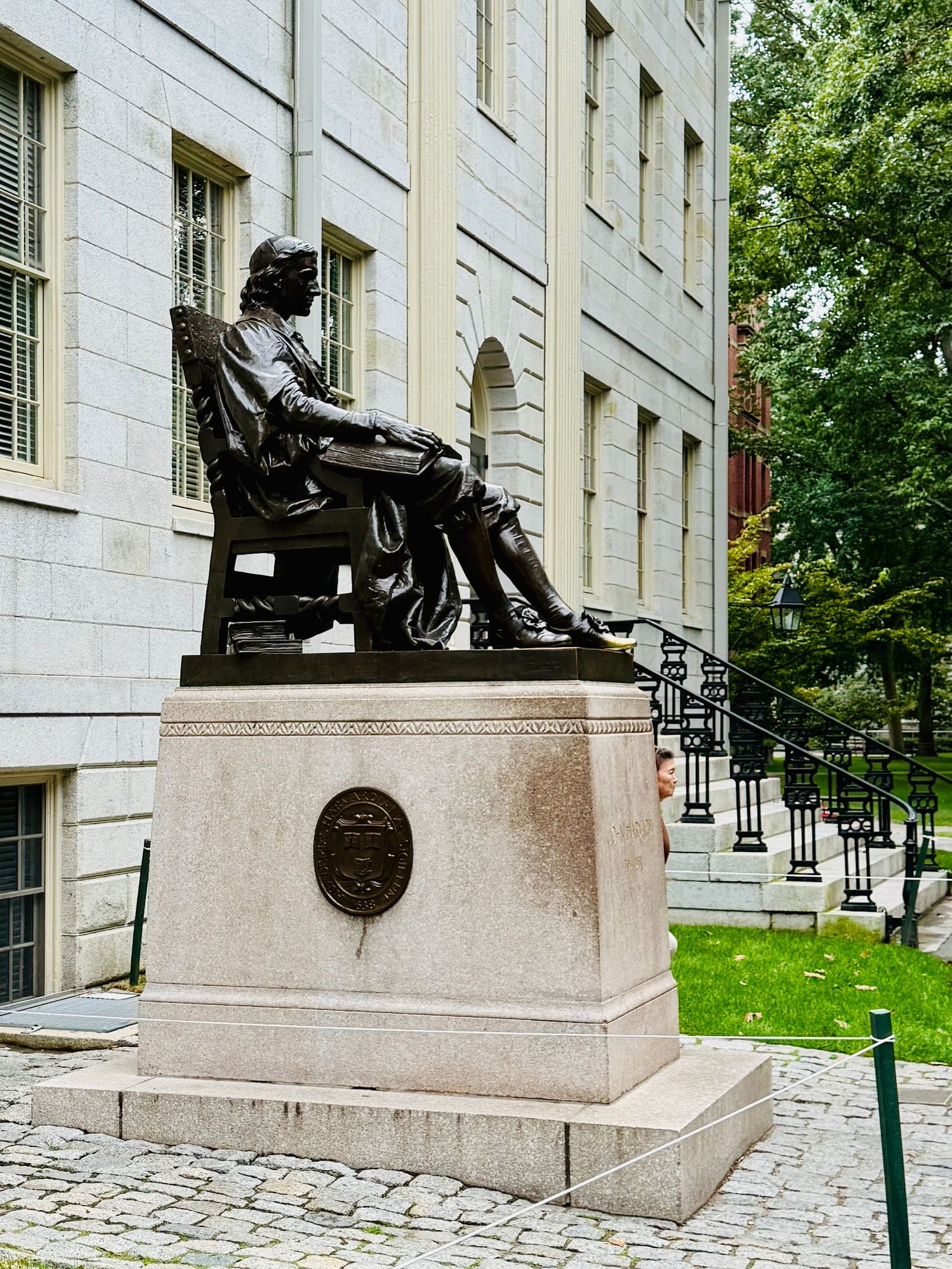 哈佛校园第一跑，心情超级好😊