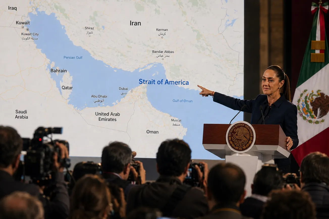 Mexico Renames Strait of Hormuz the "Strait of America"