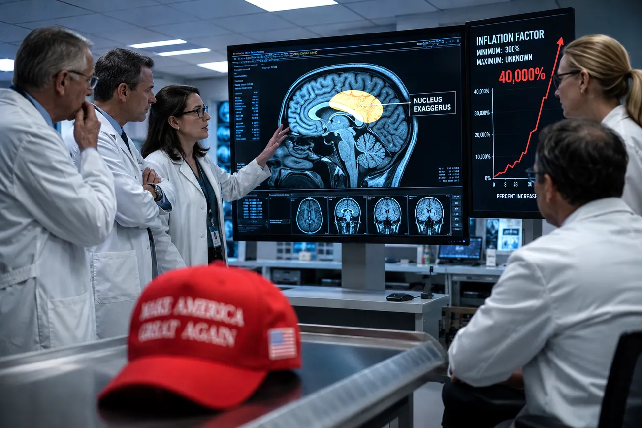 Scientists Identify Part of Trump’s Brain Responsible For Exaggerating Numbers By 300%