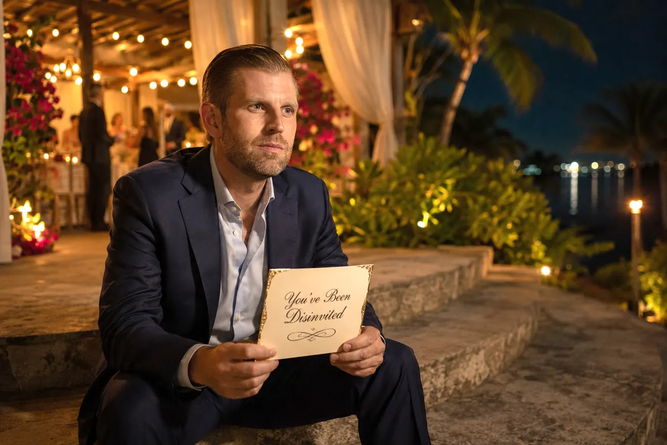 Eric Trump Disinvited from Don Jr’s Wedding in First Ditch Effort to Secure President’s Attendance