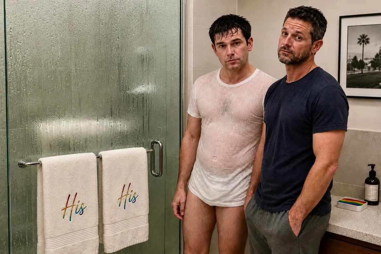 Gay Couple Frustrated with “His & His” Towel Set