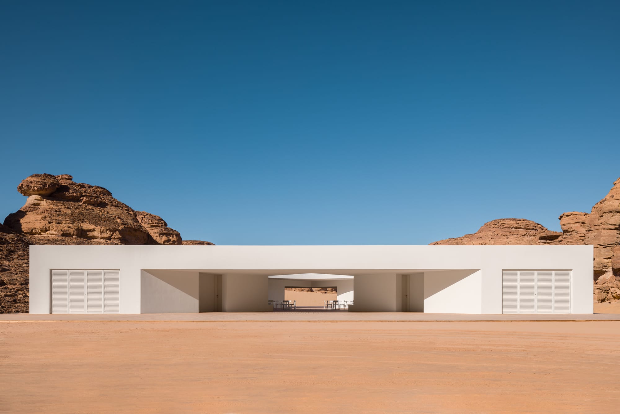 Entrance to the The Desert X 2024 visitor center
