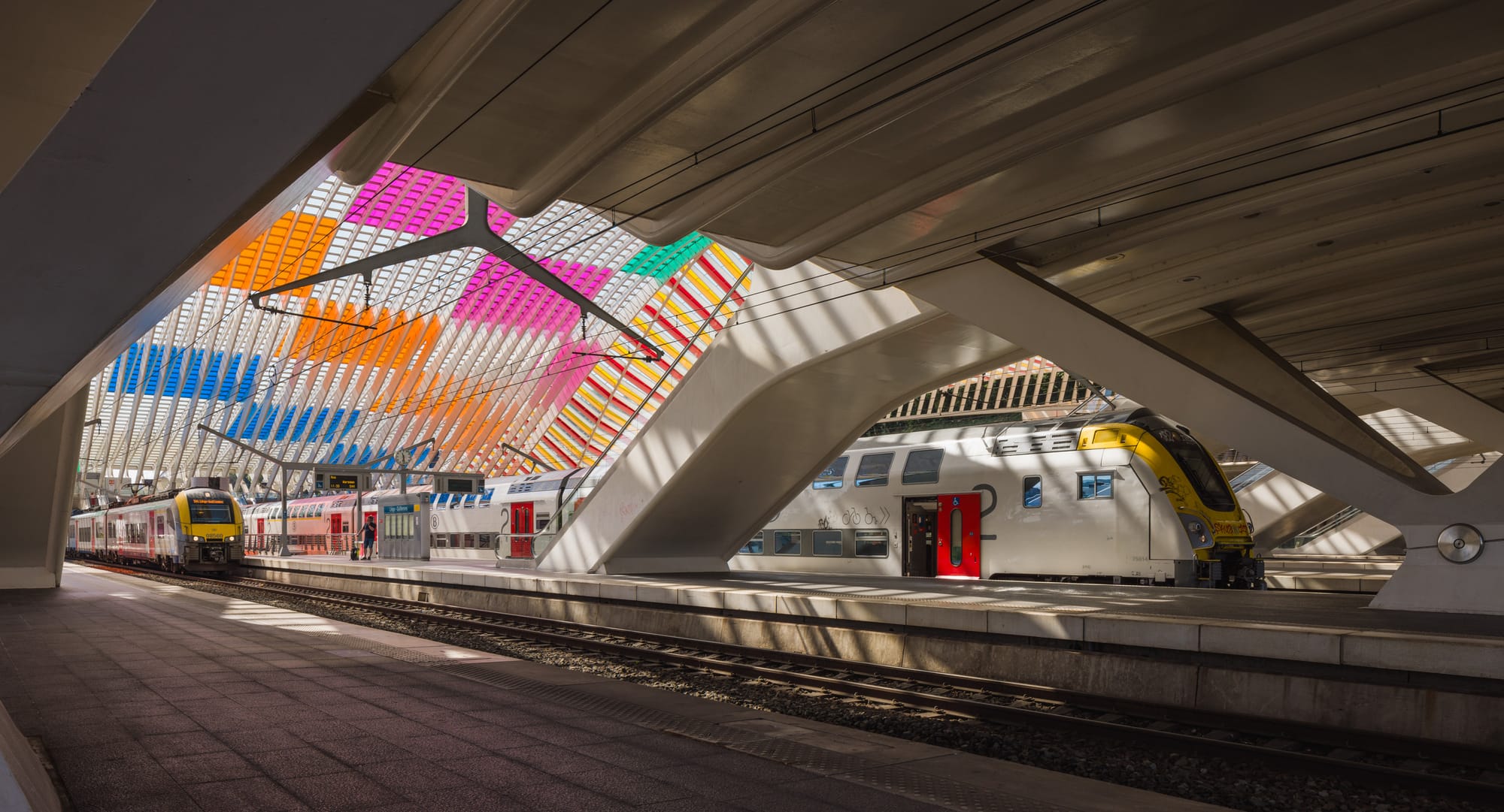The Liège-Guillemins train station exterior interior