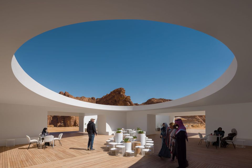 Shooting (and editing) the Desert X 2022 AlUla visitor center, architecture by KWY.studio