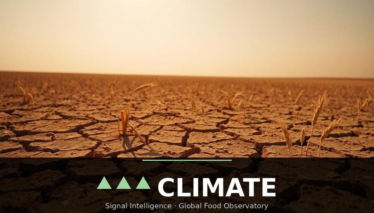 US winter wheat under severe drought stress — hard red winter crop increasingly at risk