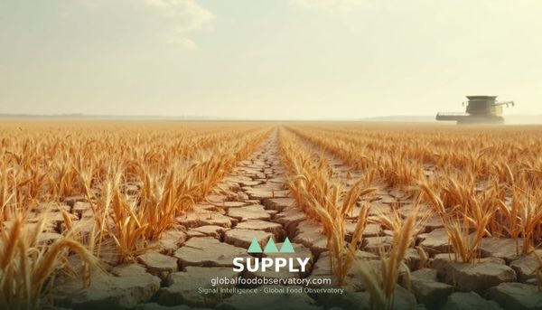 June WASDE cuts US wheat to 1.543 billion bushels — global balance sheet tightens as El Niño opens Southern Hemisphere risk window