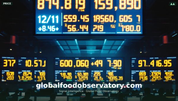 World food prices hit a three year high but the protein complex is falling